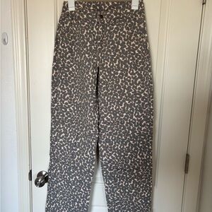 Target Women's Beige and Gray Leopard Print Jeans